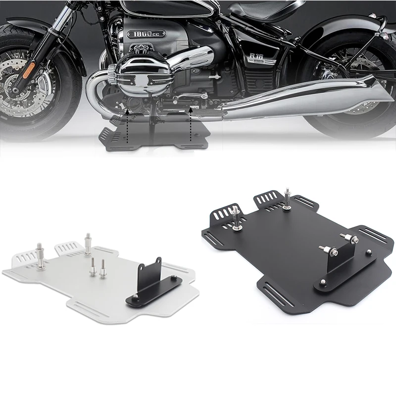 

Motorcycle Silver Black Aluminum CNC Skid Plate Engine Guard Chassis Protection Cover Sump Plate Accessorie For BMW R182020-2021