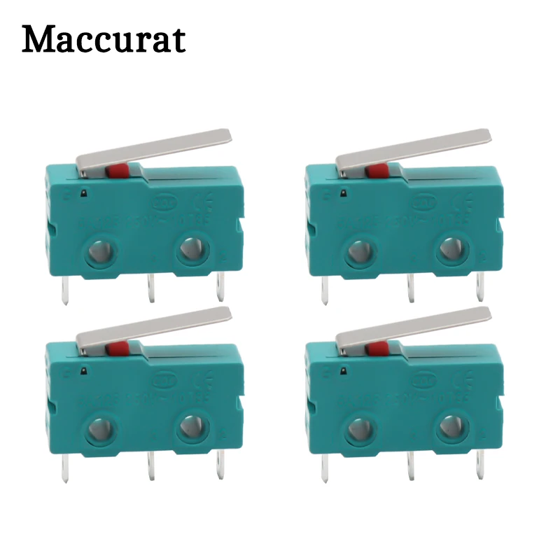 5pcs DC 5A KW4-3Z-3 Micro Limit Switch For 3D Printer 3 Pin N/O N/C Switch KW4 Micro Switch Factory Direct 3D Printer Parts