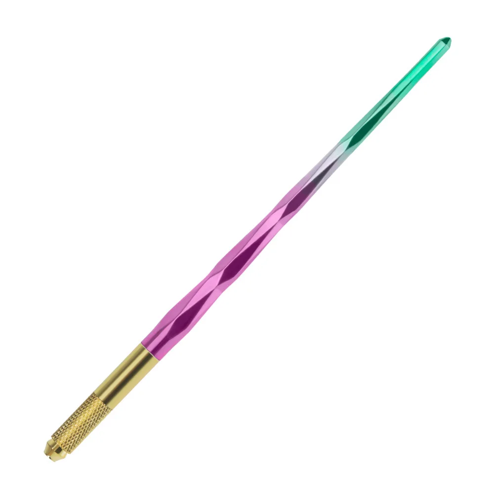 Light Manual Tattoo Eyebrow Pens For Permanent Makeup Supplies 1Pc Aluminum Pen With Lock-Pin Tech Tattoo Microblading Pen