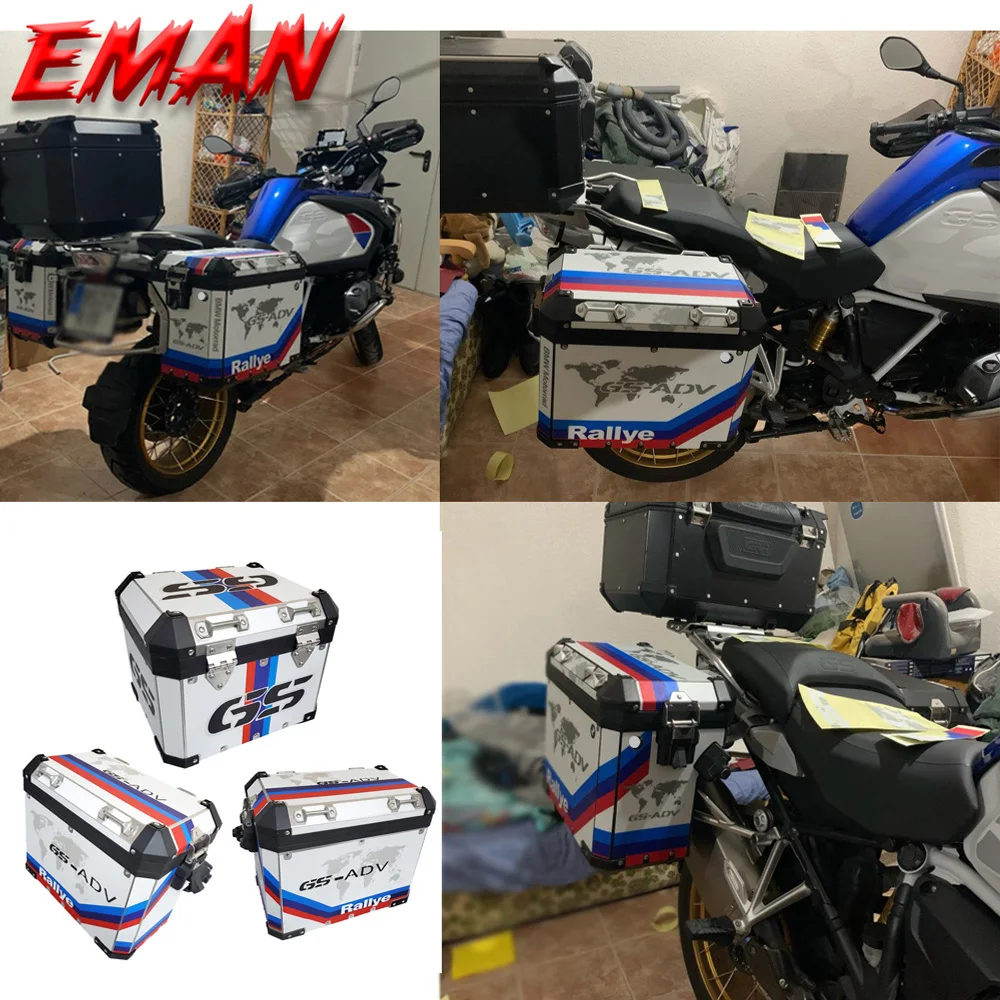 Alforje da motocicleta saco da cauda tailbox top case decoração adesivos decalques para bmw r1200gs r1250gs/adv lc f850gs f750gs 2014-2019