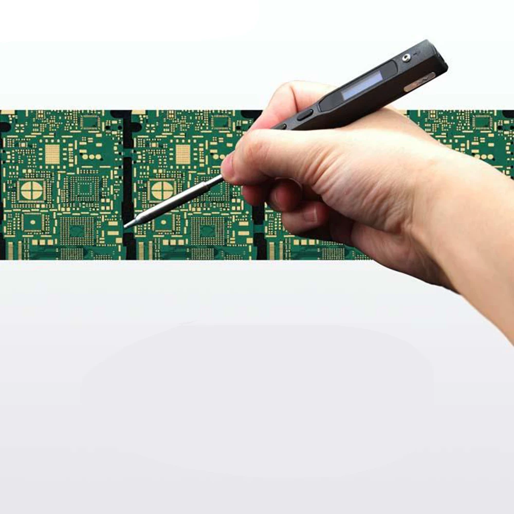 سبيكة لحام كهربائي صغير TS100 65 واط محطة شاشة OLED الرقمية درجة الحرارة قابل للتعديل مع طرف لحام