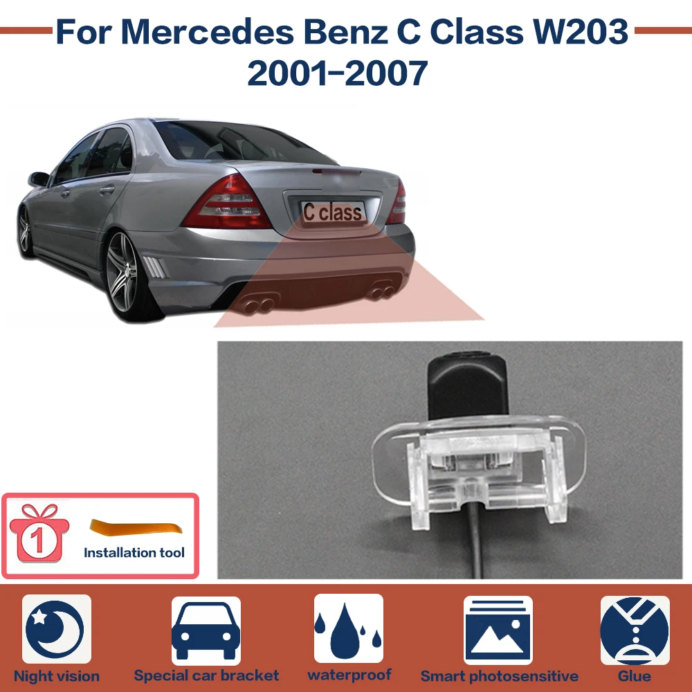 Alta qualità di visione notturna della luce stellare della macchina fotografica di sostegno di retrovisione dell'automobile per Mercedes Benz classe C W203 4D 2001-2007