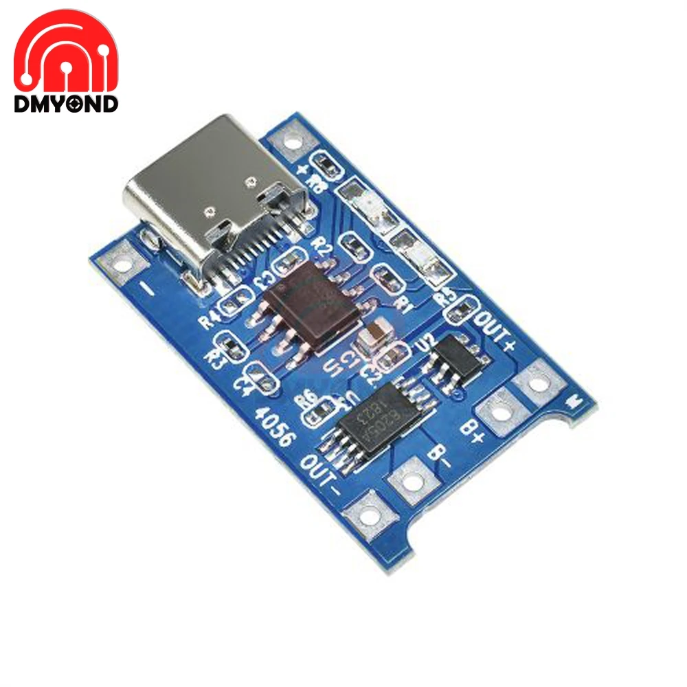 Type-c/Micro/Mini USB 5V 1A 18650 TC4056A Module de chargeur de batterie au Lithium avec Protection double fonctions 1A Li-ion