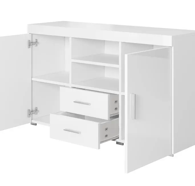Obrázek 4: Moderní styl příborník 2nz dveře 2nz zásuvek pro living/dining room/living room-gloss finish-140x80x40 cm - ROQUE