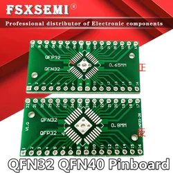 Placa de pinboard QFN32 QFP32, convertidor DIP, adaptador PCB 0,8/0,65mm, placa de transferencia Universal, 5 piezas