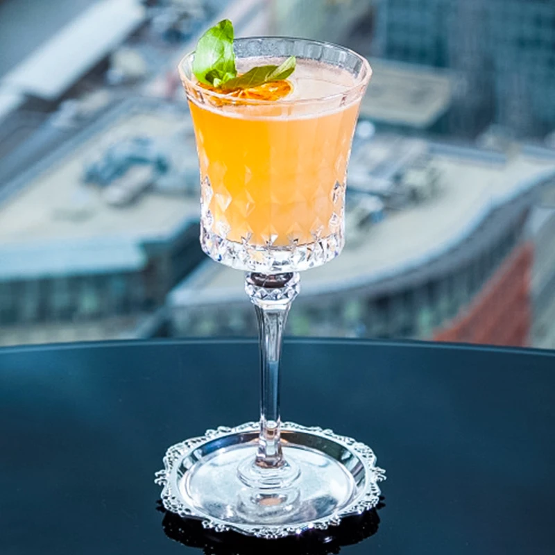 Cocktail Drink Coaster Vintage Gold Silver Zinc Alloy Metal Saucer Tea Pad Drink Coasters