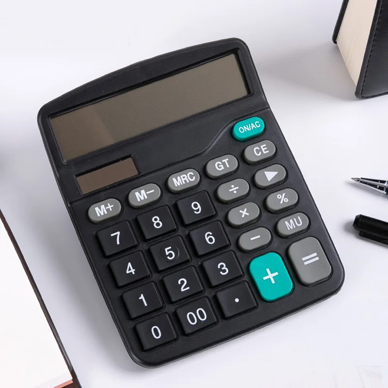 Solar Calculator 12 Digits Large Screen Electronic Calculator Desktop Calculators Home Office School Financial Accounting Tools
