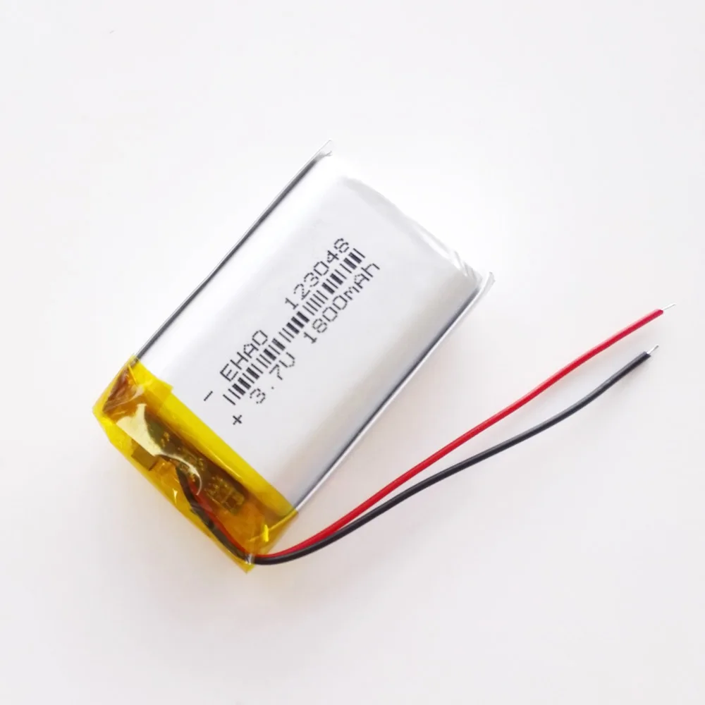 EHAO 123048 3.7V 1800mAh Lithium Polymer LiPo Rechargeable Battery For Mp3 PAD DVD E-book bluetooth speaker LED light