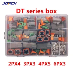 250pcs Deutsch DT series Waterproof Wire Connector Kit DT06-2/3/4/6S DT04-2/3/4/6P Automotive Sealed Plug with pins box