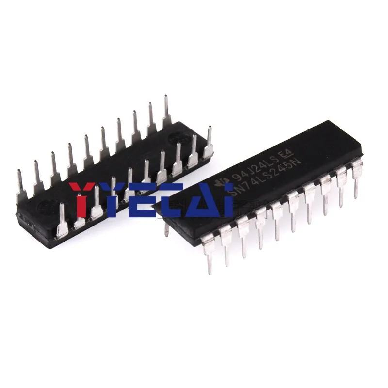 TAI 10PCS In-line SN74LS245N 74LS245 DIP-20 Eight-phase three-state bus transceiver Chip IC