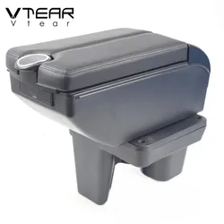 Vtear For Toyota Hilux Armrest Interior Center Console Storage Box Arm Rest Car-Styling Interior Decoration Accessories Parts