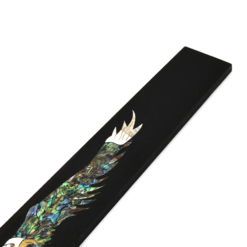 Eagle Ebony colour Shell Mosaic Fingerboard Acoustic Guitar Fingerboard Guitar Making Wood Materialng Material