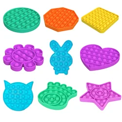 Silicone Push Bubble Fidget Sensory Toy Stress Reliever Extrusion Game Educational STEM Playing Board Anxiety Relief