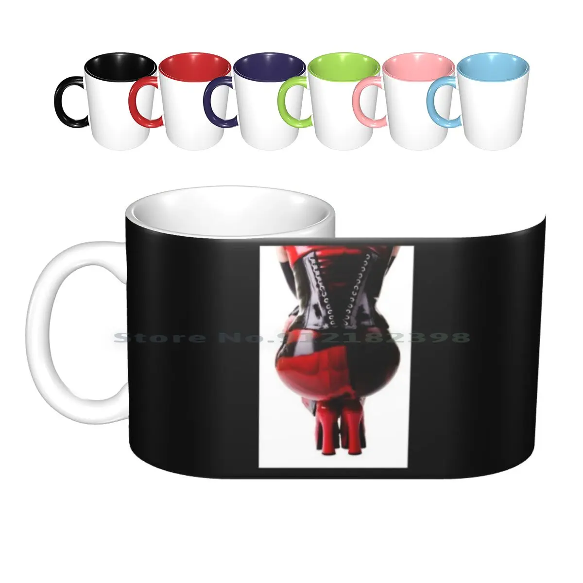 Latex Femdom / Latex Femdom 7 Ceramic Mugs Coffee Cups Milk Tea Mug Femdom Dominatrix Mistress Chastity Slave Pain Dominatix