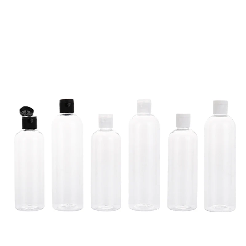 

300ml/400ml 20pcs Flip Cap Perfume Bottle Make-up Toner Body Lotion Cosmetic Plastic Bottles Containers Recycling Empty Bottle