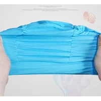 New Solid Color Long Hair Women Men Swim Pool Seaside Water Sports Elastic Pleated Nylon Fabric Bathing Swimming Caps Hat Turban 6