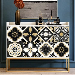 10/15/20cm Mexican Tiles Sticker Kitchen Backsplash Wardrobe Bathroom Waterproof Peel & Stick Bright Film Art Wall Decals