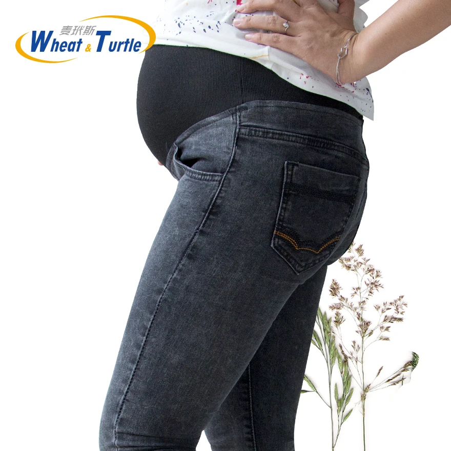 Hot Sale Good Quality Cotton Denim Adjustable Maternity Jeans All Match and All Seasons Suitable Jeans for Pregnant Women Jeans