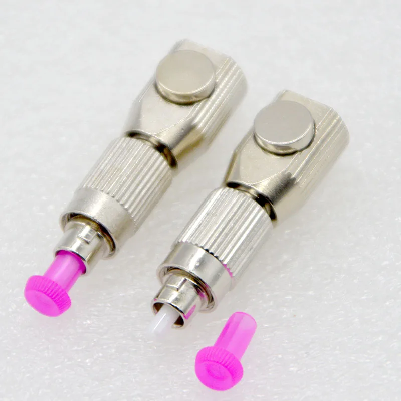 1pcs New Optical Fiber Adapter Connector FC Silver Round Bare Fiber Flange Temporary OTDR Test Coupler Free Shipping To Russia