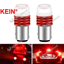KEIN 2PCS 5Flashs Led 1157 Strobe BAY15D Vehicle Lamp P21/5W Bulb Brake Stop Tail Indicato Signal Car Light Red 12V