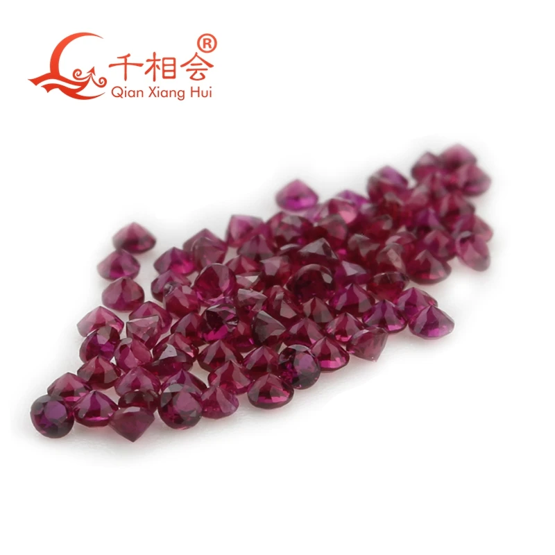 0.5ct per bag 2.1-2.5MM Round beads Natural Ruby Stones DIY Decoration Jewelry Accessories Gifts Wholesale  Loose Gemstone