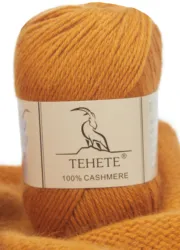 TEHETE 100% Cashmere Yarn 4-Ply Knitting Warm Soft Lightweight Luxurious Fuzzy Crocheting Yarn By Hand DIY Material Sewing Scarf