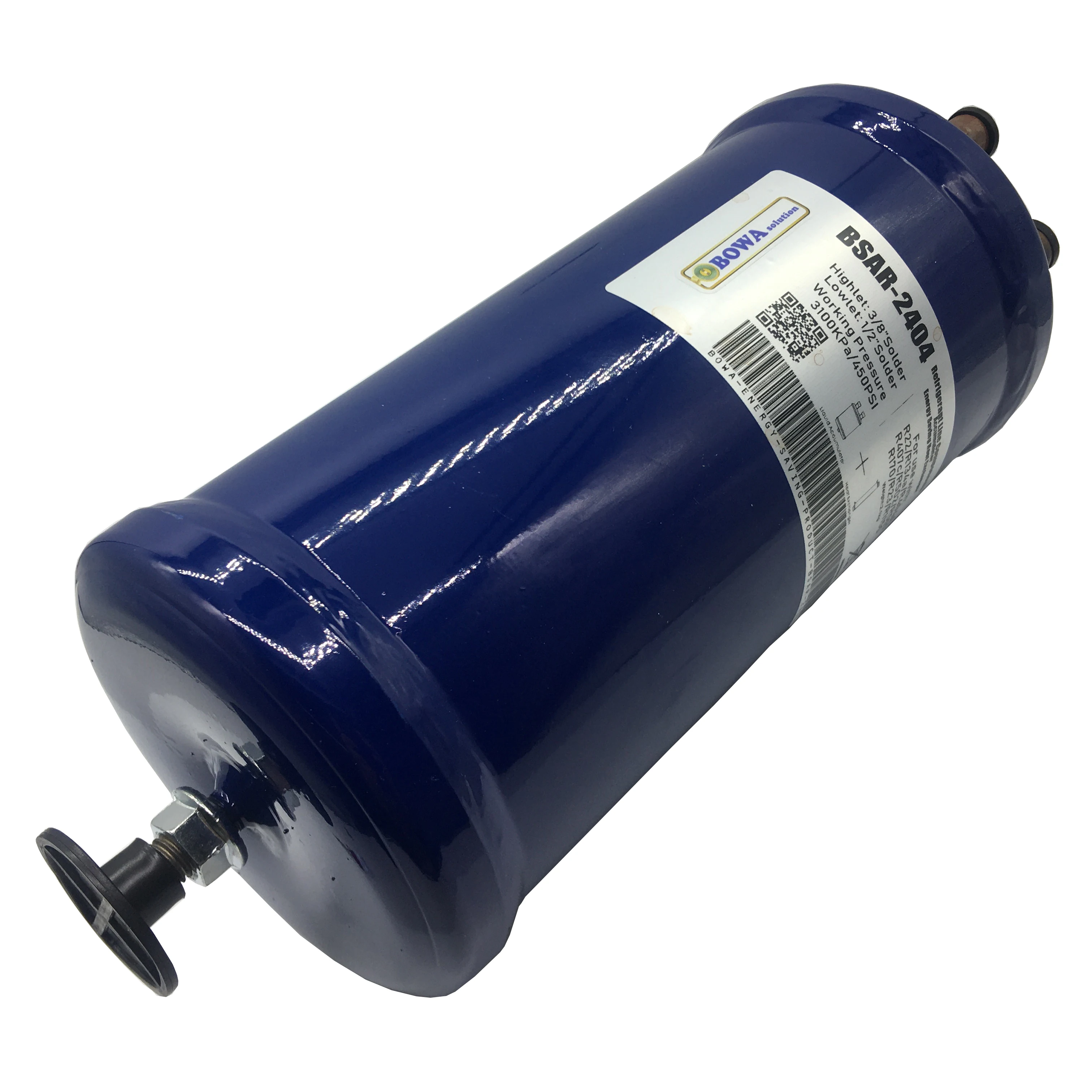BSAR2404 superheater accumulator is installed in refrigeration system to avoid sudden return of liquid down the suction line