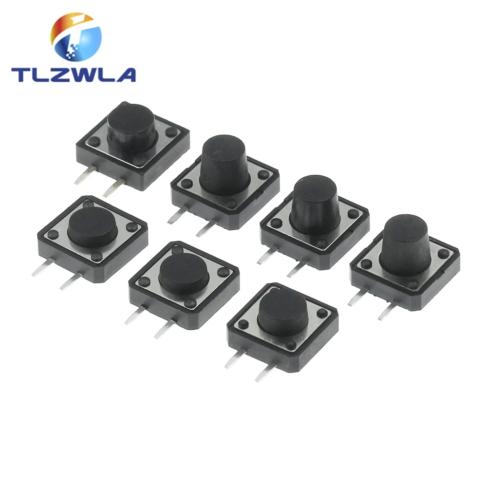 10PCS Touch Switch 12*12 Side Two Feet 4.3/5/5.5/6/6.5/7/7.5/8/8.5/9/9.5/10/11/12/13/14/15 12X12MM Button Switch