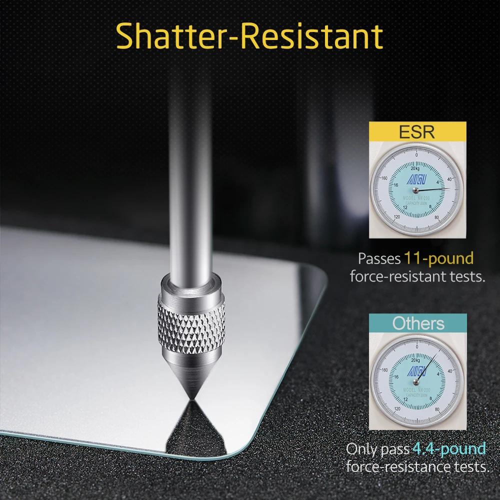 ESR Tempered Glass for iPad Pro 12.9/11/10.5/9.7 Inch 2021 2020 2018 2019 iPad Mini 6/5/4 Air 4 3 iPad 9th 8th Screen Protector
