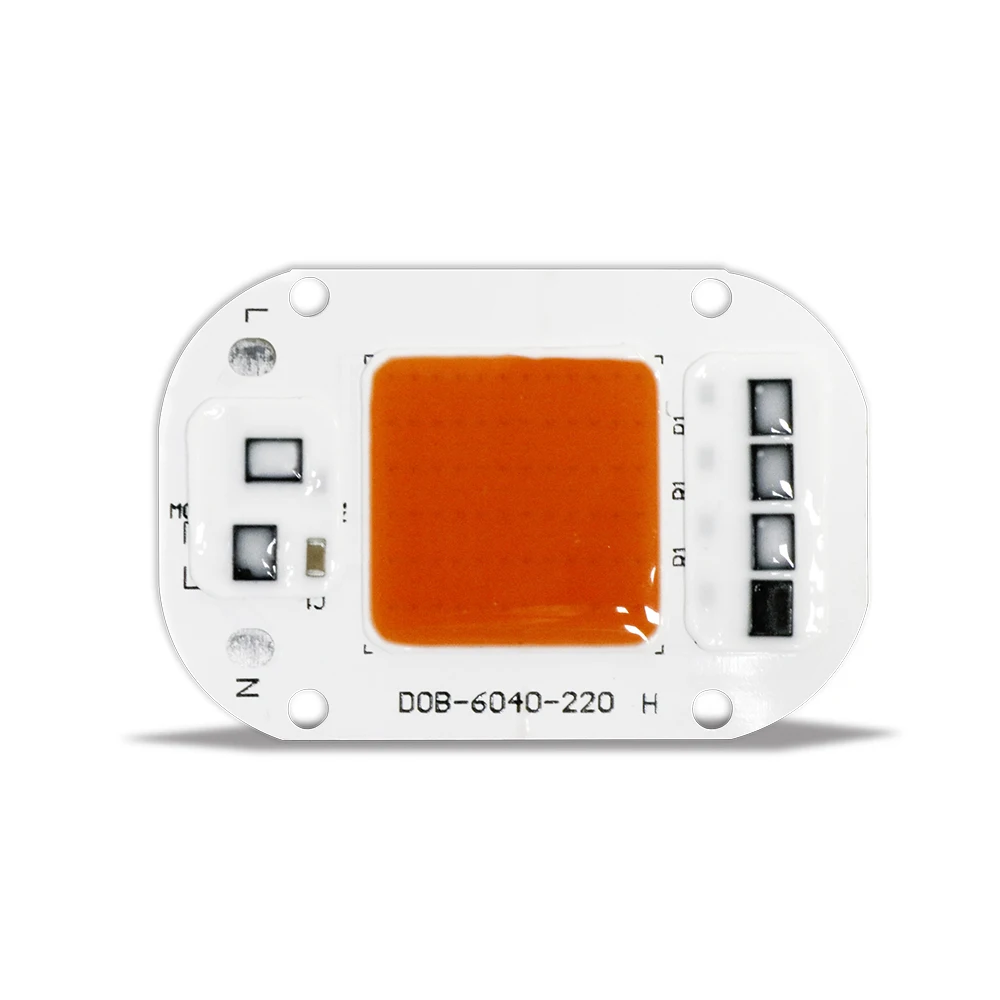 Driverless LED COB Chip AC 220V 20W 30W 50W lampada perline Smart IC non c' è bisogno di Driver lampadina a Led fai da te spettro completo coltiva la luce proiettore