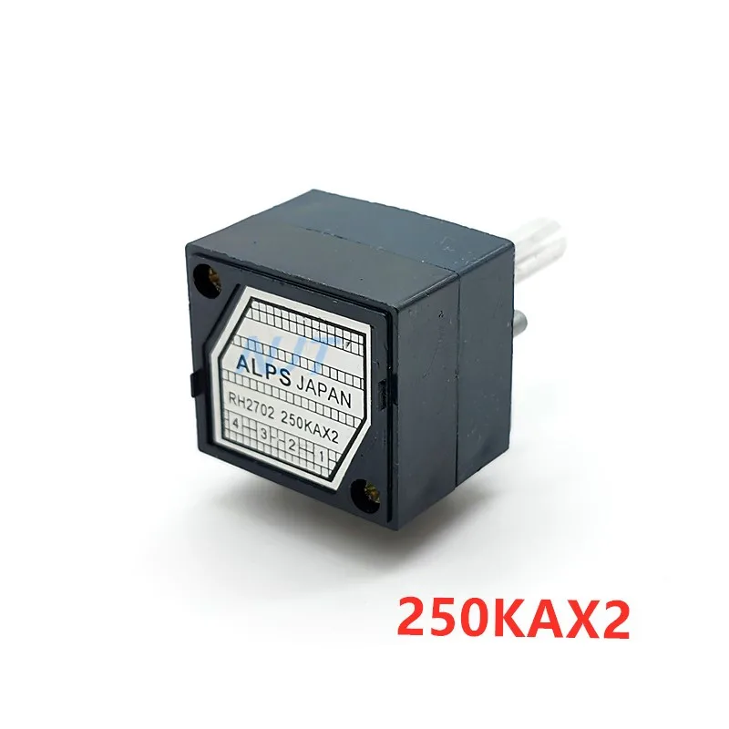 Double Volume Potentiometer RH2702 8 Pin Serrated Split Shaft 6MM Precision 27-type A250K 250KAX2 Audio Volume Control