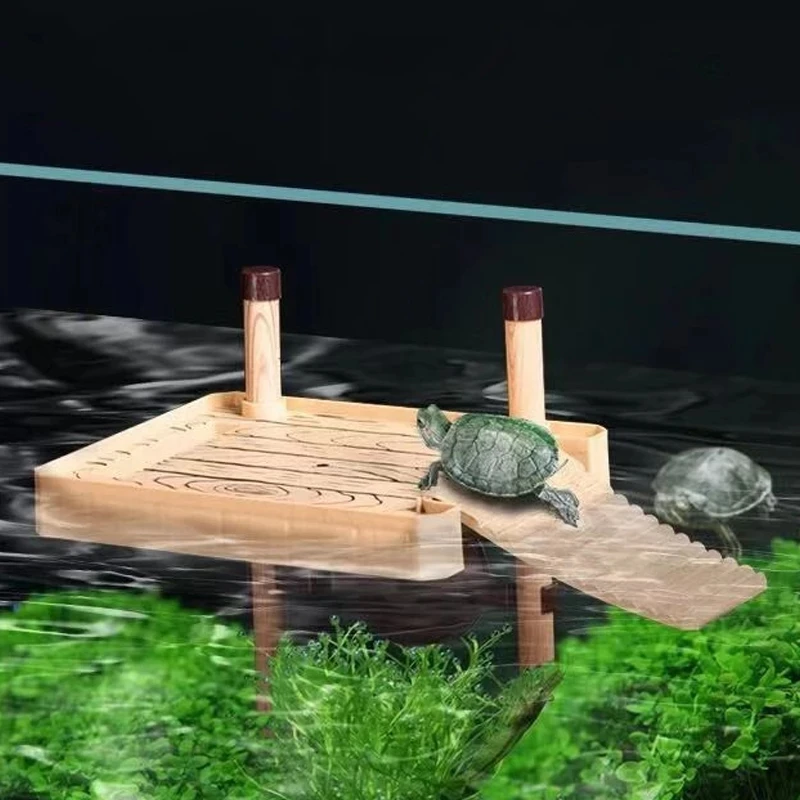 Tortoise drying platform Brazilian water turtle Floating island turtle tank Aquarium floating drying platform Lying platform