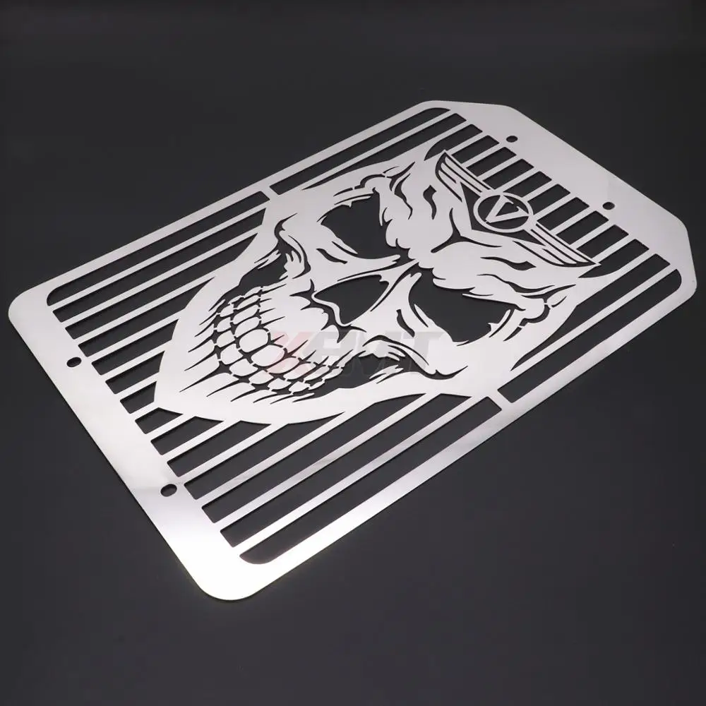 Motorcycle Skull Radiator Grille Protector Water Cooler Grill Cover For Kawasaki VN1700 VN 1700 All Year