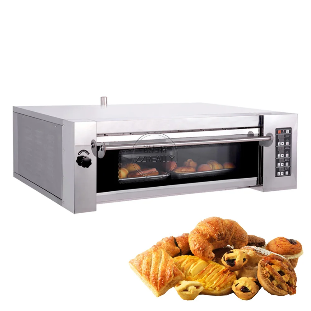 1 колода, 2 лотка, электрическая Коммерческая Печь Для Выпечки Пиццы, производители хлебобулочного оборудования