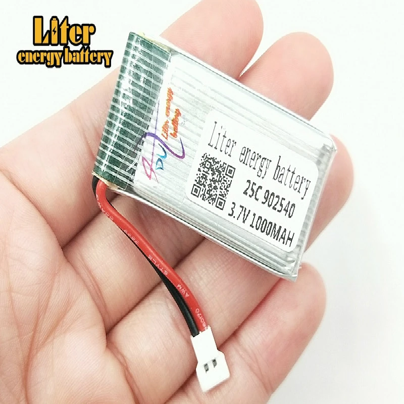 3.7V 1000mAh  X5C X5SC X5SW Tanco M68 four-axis model aircraft 3.7V 1000mAh lithium battery 902540 25c