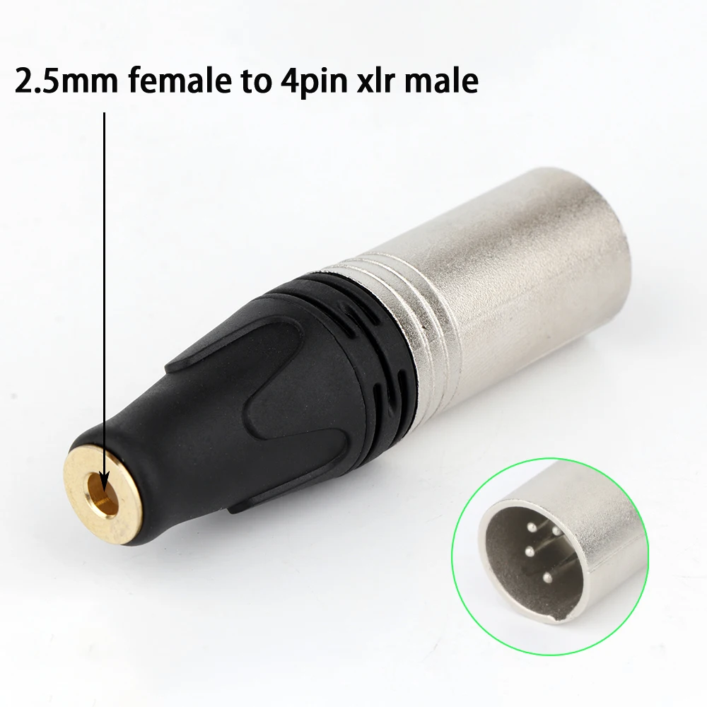 HIFI 4.4Mm 2.5Mm TRRS Cân Bằng Nữ Để 4pin XLR Male Adapter