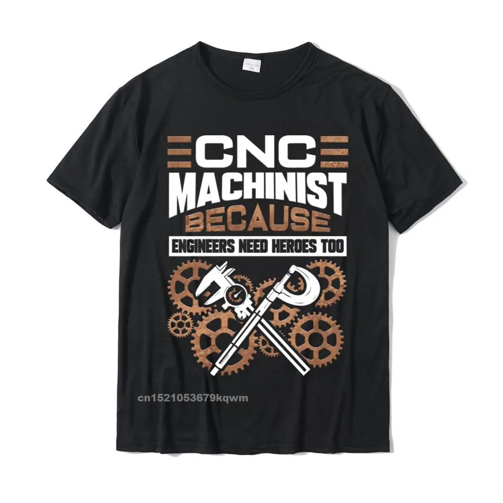 CNC Machinist Operator Machining Pullover Camisas Faddish Mens Tshirts Casual Tops Shirts Cotton Geek