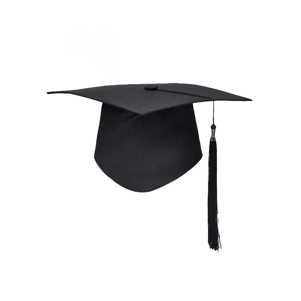 Festa di laurea scolastica nappe Cap Mortarboard University scapoli Master Doctor Academic Hat NEW Black mortaio Board