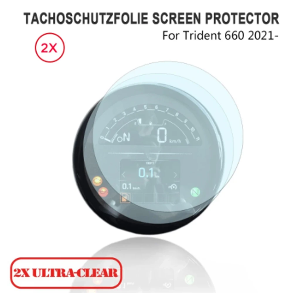 

2 PCS For Trident 660 2021-2022 9H Speedometer Instrument Screen Protector