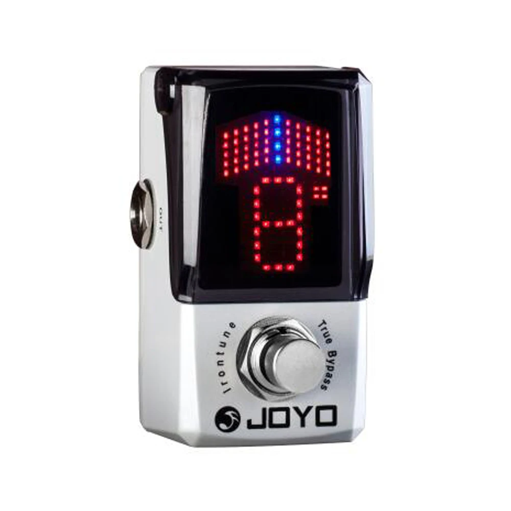 JOYO JF-326 IRONTUNE 고감도 정밀 튜닝 기타 페달, 기타 베이스용 LED 디스플레이 포함