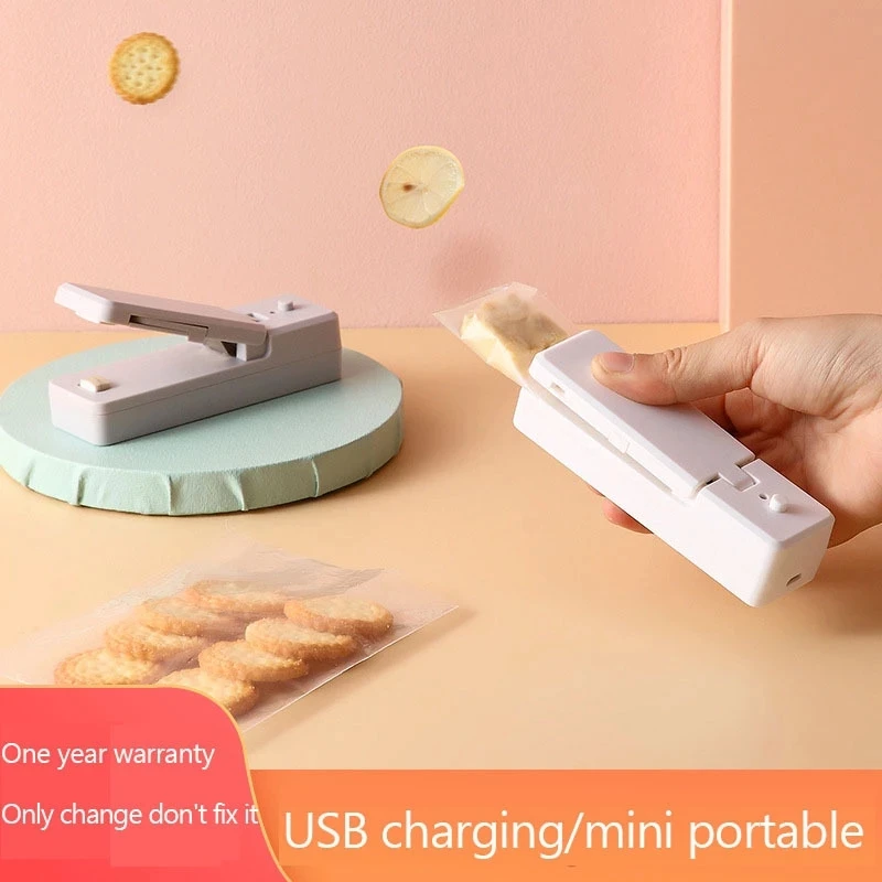 เครื่องซีลสูญญากาศชาร์จเครื่องซีลขนาดเล็กเครื่องใช้ในครัวเรือนกระเป๋ามินิกระเป๋า Sealer มือ...