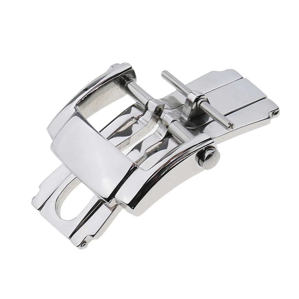 Stainless Steel Butterfly Deployment Buckle Clasp For Watch Acc Metal Watch Band Strap 16mm 18mm 20mm 22mm watchband Clasp