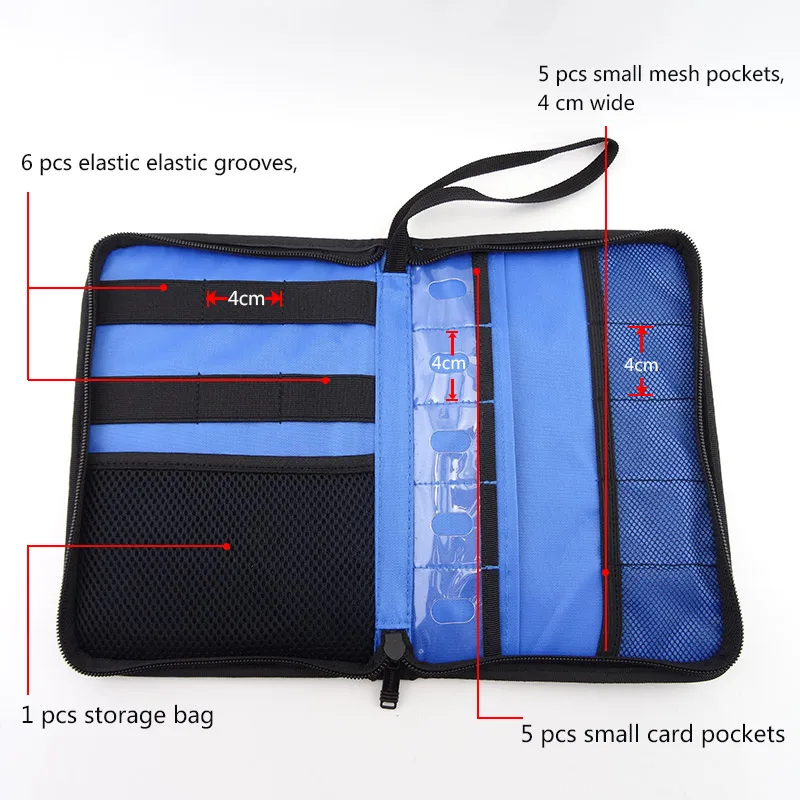 Protective Large Capacity Power Bank Travel Bag for 2.5 Hard Drive Disk USB Cable Organizer Headphone Carrying Protect Bag Pouch