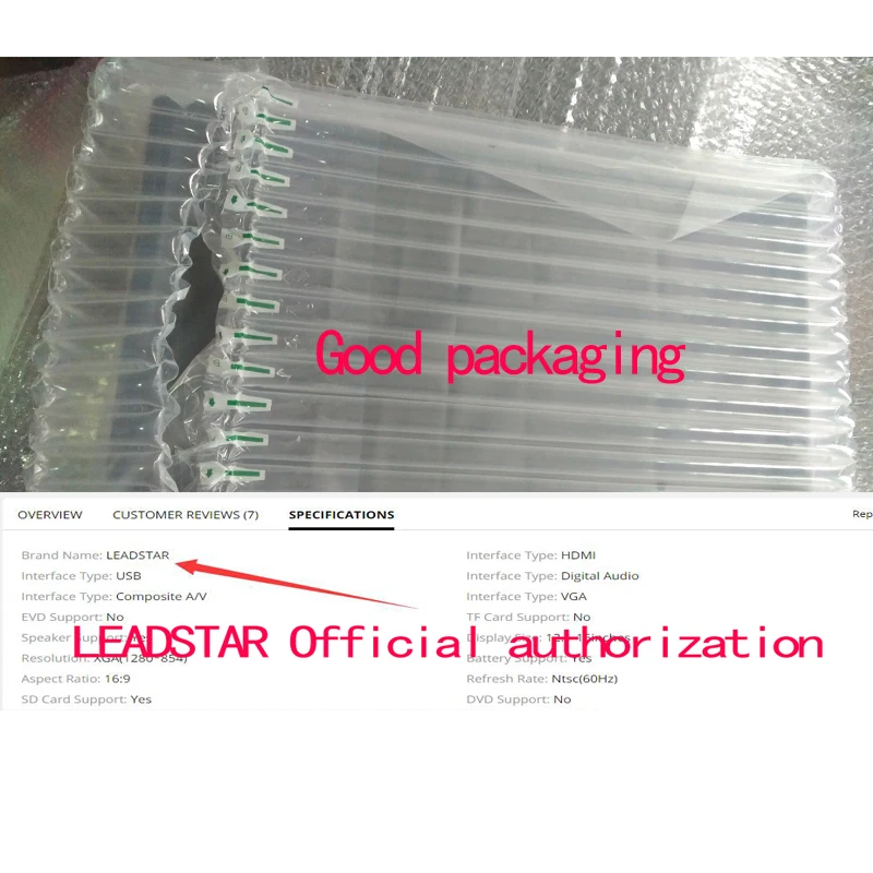 เกาหลีLEADSTAR 12นิ้วAtsc TแบบพกพาMini TvรองรับATSC/H265/Hevc Dolby Ac3 1280*800 TF CardสำหรับHome/Car