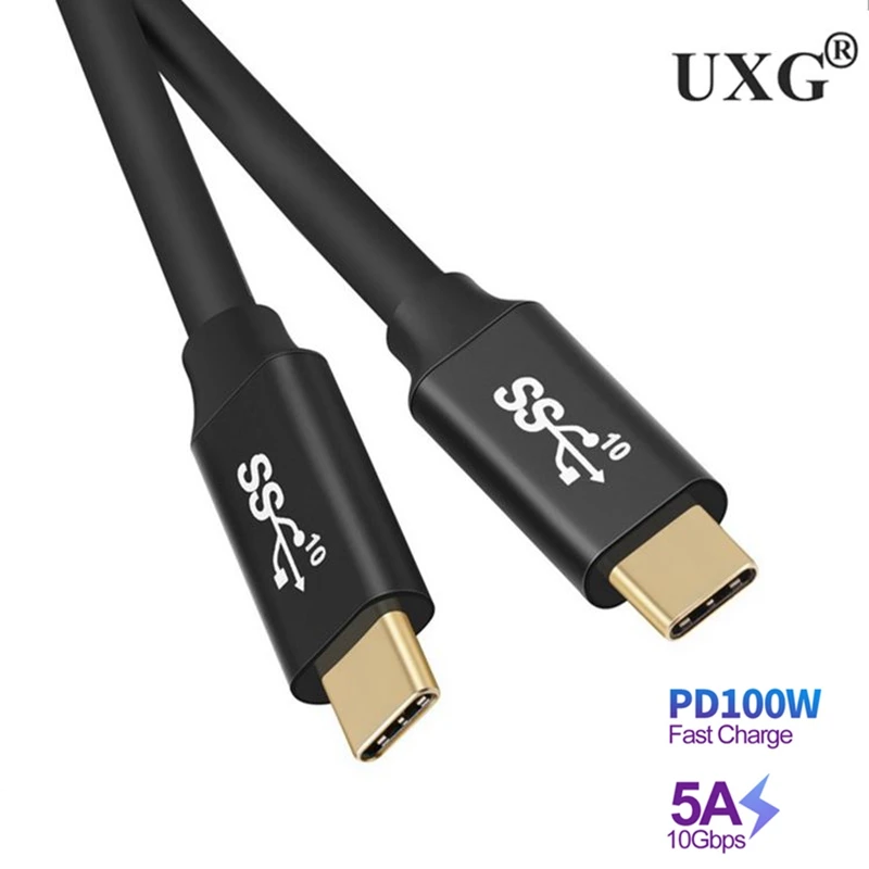 USB C Cable 3.2 Gen2 For Oculus Quest Type C PD 100W 4K Video Compatible Thunderbolt 3 For Mac Pro Samsung S10 Huawei 3m