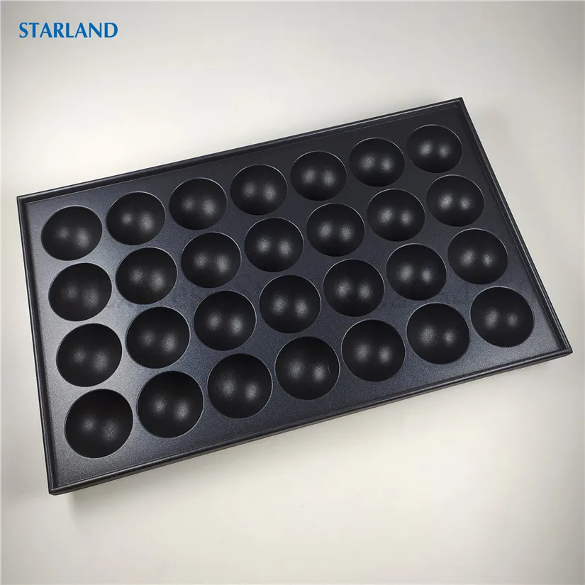 Ersatzteil des Takoyaki-Grilltabletts, Octopus-Ball-Maker, keine Stick-Pfanne mit 28 Formen in einer Platte