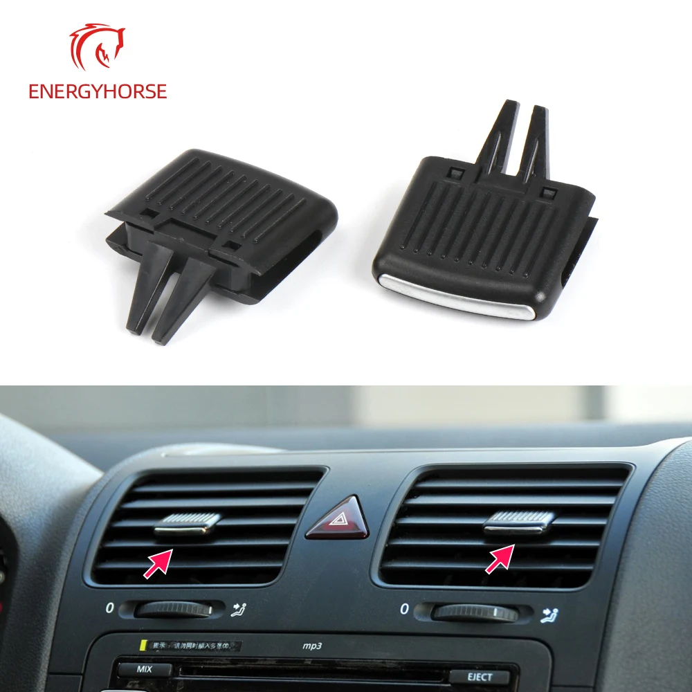 Car Front Air Conditioning A/C Air Vent Outlet Tab Air Conditioning Leaf Adjust Clip Repair Kit for VW Sagitar Car Styling