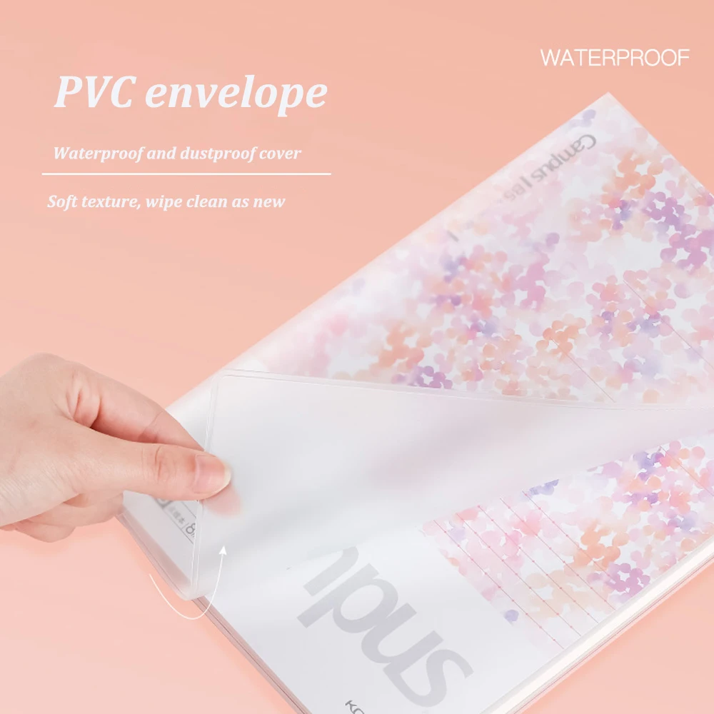 Japan  KOKUYO Notebook Watercolor Whisper Series Campus PVC Cover Waterproof And Stain Proof Line Inner Page A5/B5