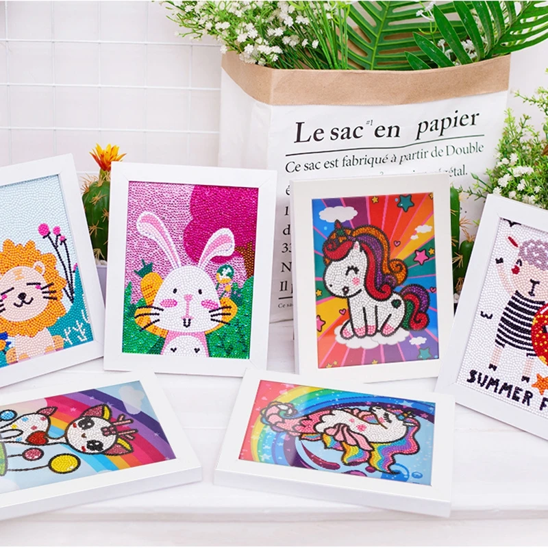 

18*23cm Unicorn Diamond Painting Cartoon Animals DIY Diamond Embroidery Production Kit Child Gift Home Decoration