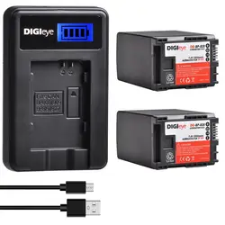 2800mAh BP-828 BP828 Battery + LCD USB Charger for Canon VIXIA HF G50 HF G60 XA40 XA45 GX10 HF G20 HF G21 HFG40 XA10 XA11